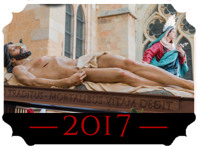 miniatura programa de semana santa del año 2017 de la cofradía del santo sepulcro de leon
