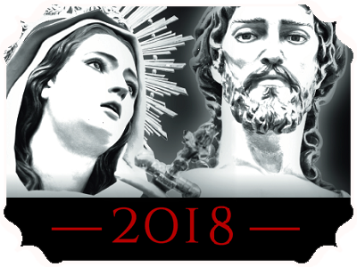 miniatura programa de semana santa del año 2018 de la cofradía del santo sepulcro de leon
